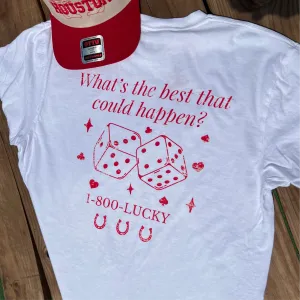 1-800-Lucky T-Shirt Casual and cool Roomy Comfort