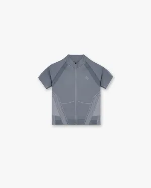 247 Hydro Seamless Zip Front T-Shirt - Ice Grey Ethical Mode Comfortable Jacket