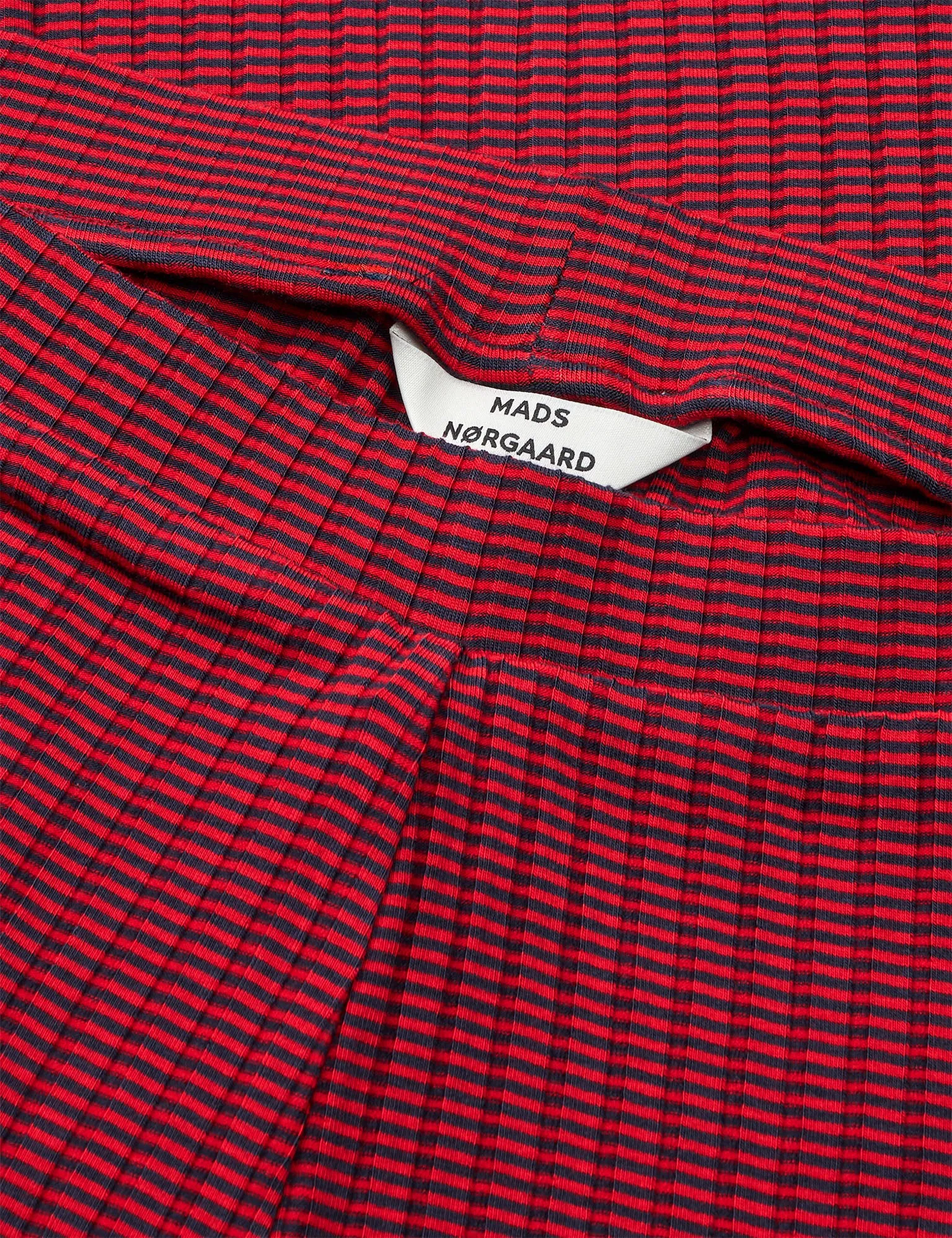 Flexibility Built-In Polyester fabric 5x5 Stripe Lonnie Pants, Parisian Night/High Risk Red