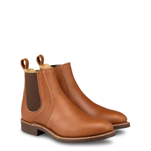 6-Inch Chelsea Women's Boots 3456 - Tan Boundary Work Function Stable Support Cold Climate