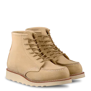 6-Inch Moc Toe Women's Boots 3328 - Cream Abilene Leather Anti Slip Traction