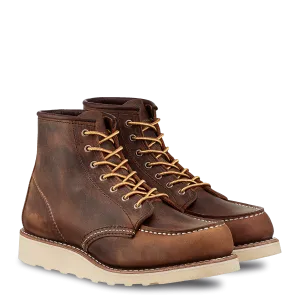6-Inch Moc Toe Women's Boots 3428 - Copper Rough & Tough Soft Padding Protective Finish Hiking Trails