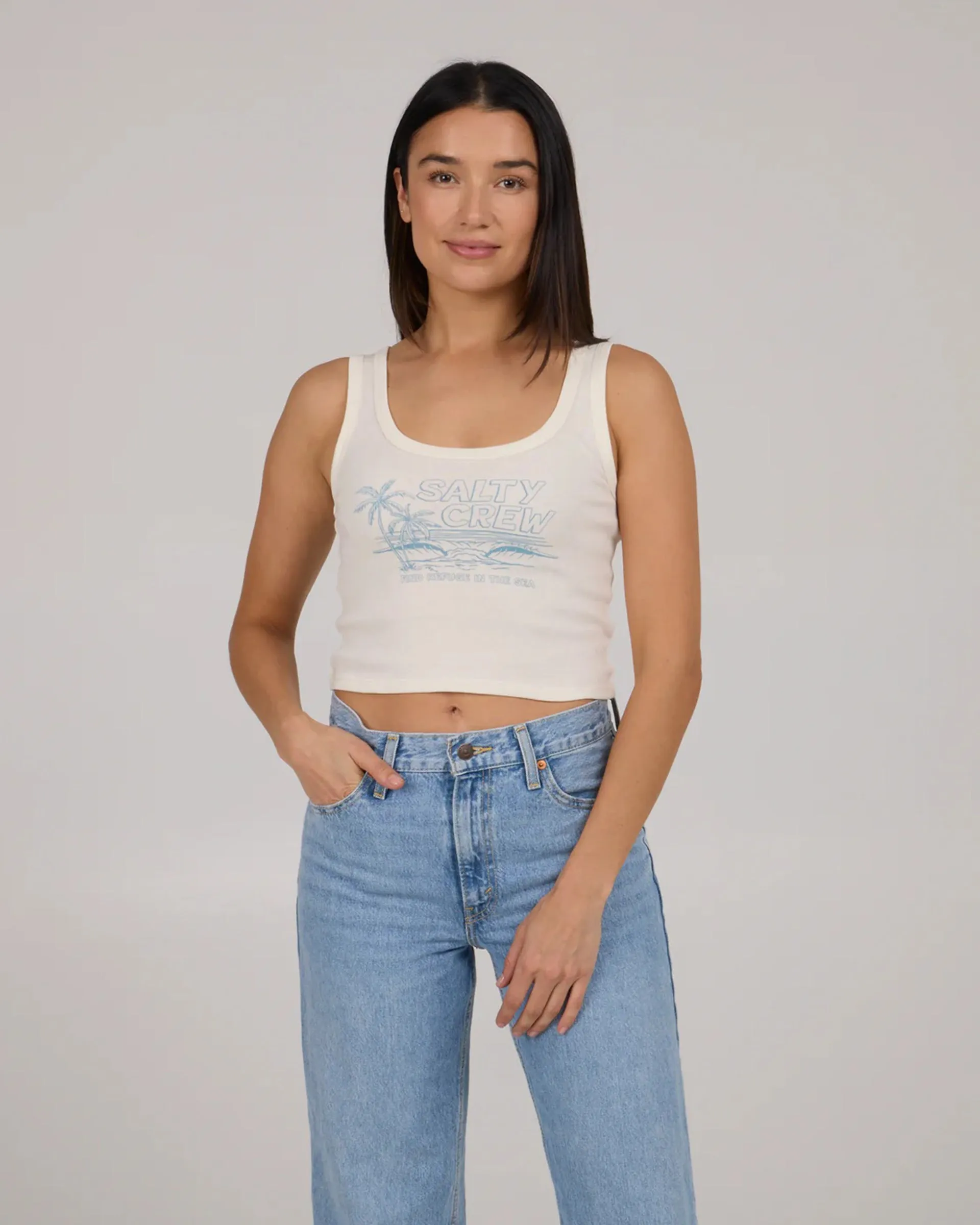 A-Frame Tank Top - Off White Moisture Lock Barrier Tech manned