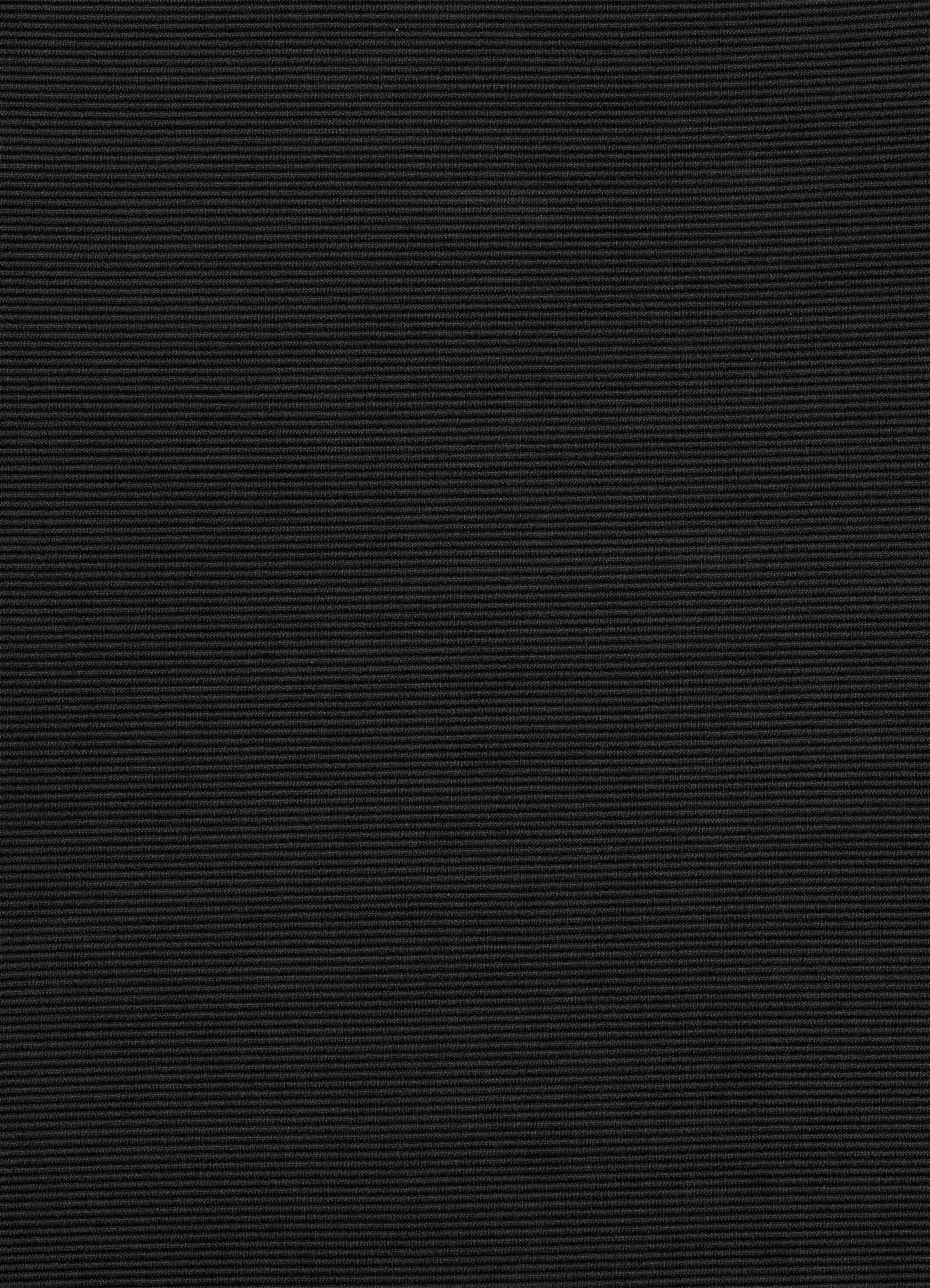 Thermal Retention Jet Set Style Isla Rib One Shoulder One Piece - Black