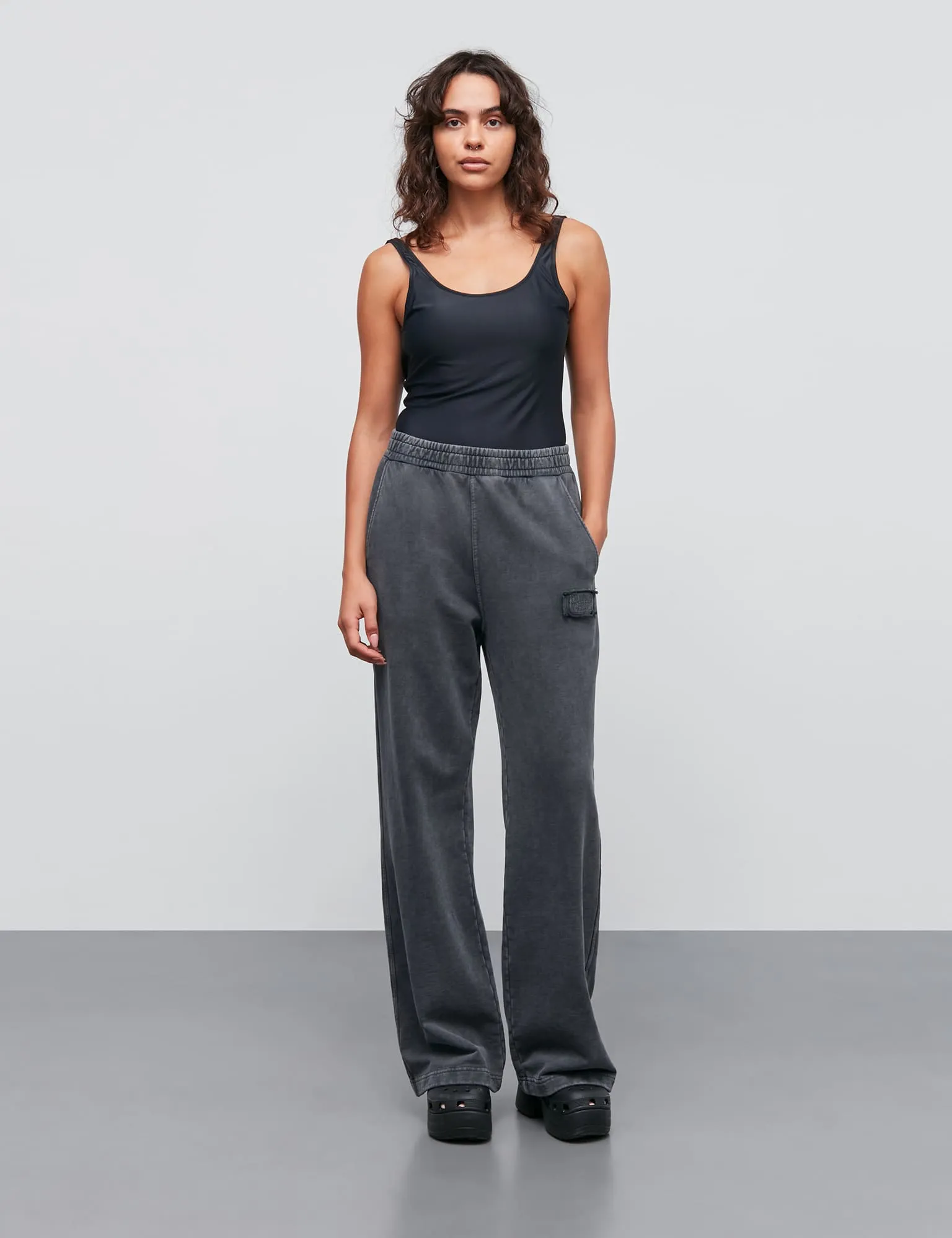 Compact Cotton Lotti Pants, Asphalt Easy Layer tech fabric