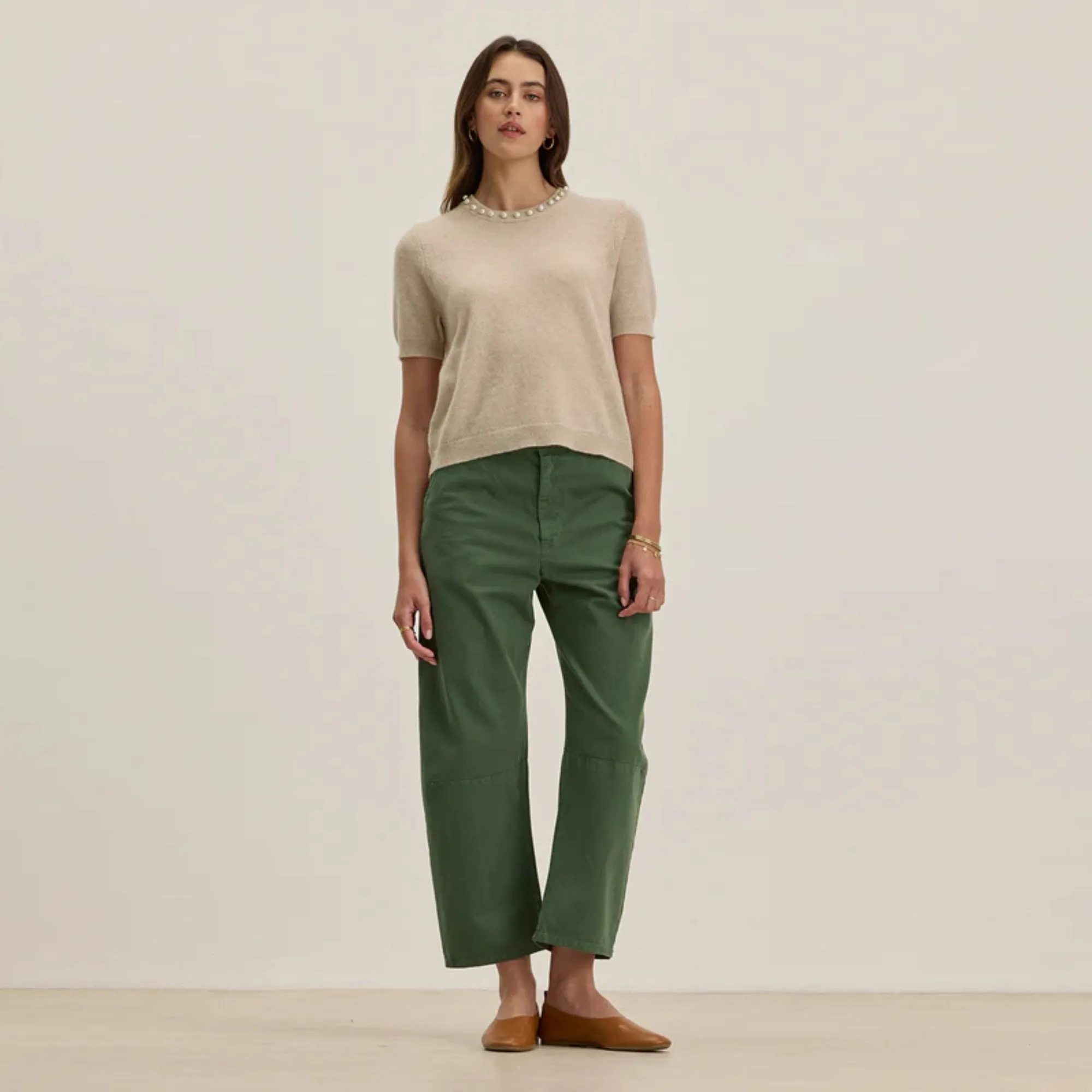 Alexis Twill Pant Fashionable Design Pull-on style