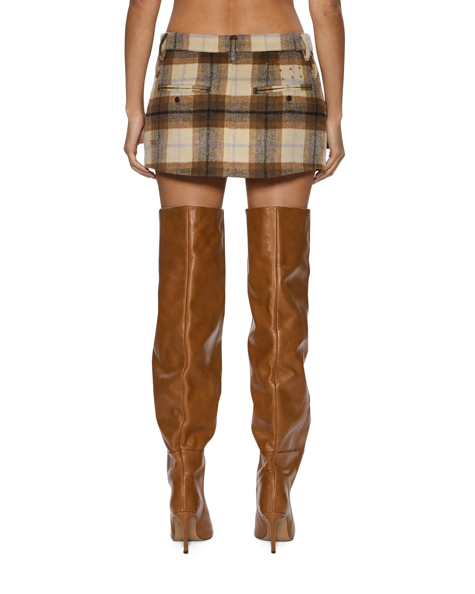 ADDISON SKIRT PLAID High Street Chic Playful Vibe