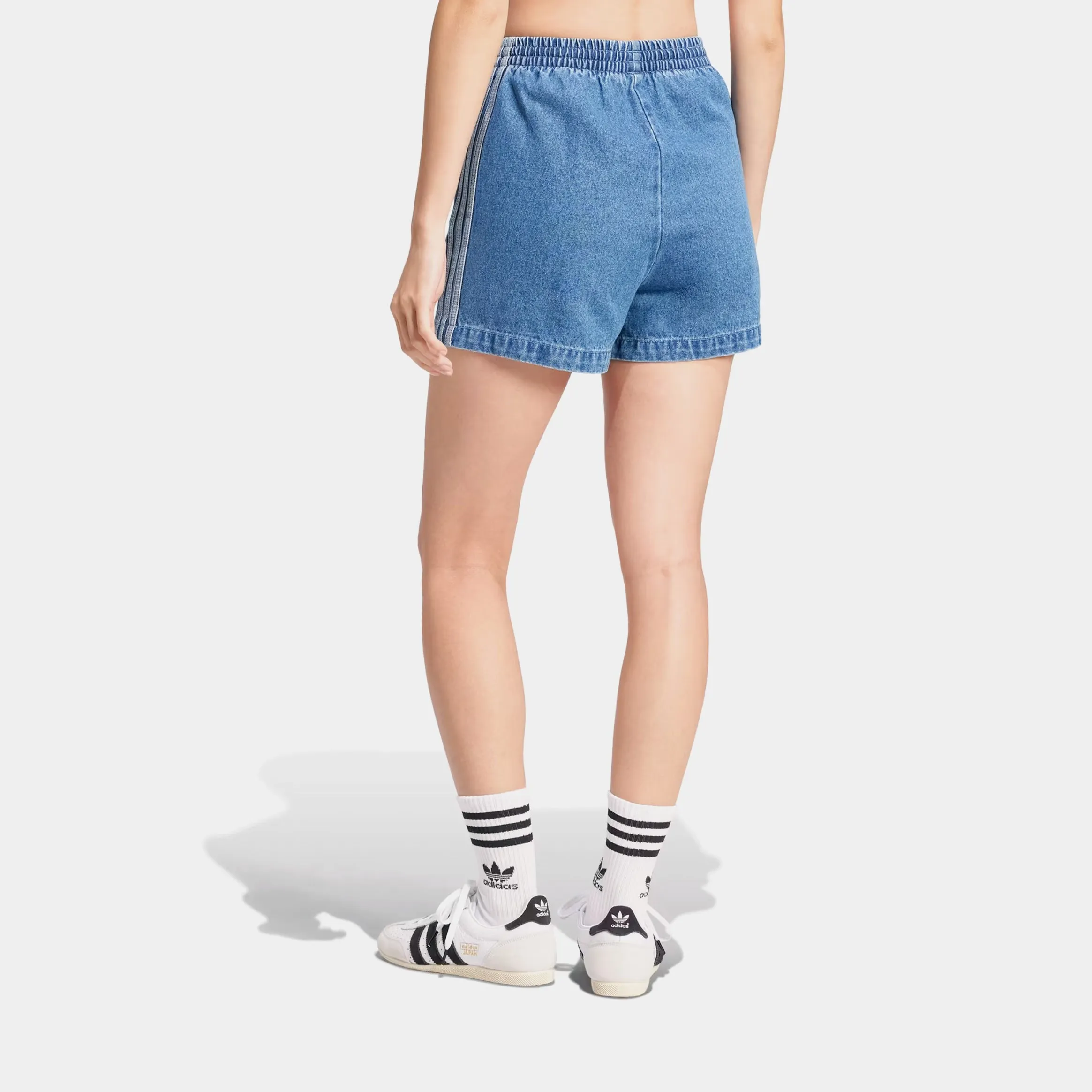 Birthday gift Adicolor Denim Firebird Womens Shorts (Indigo Denim)