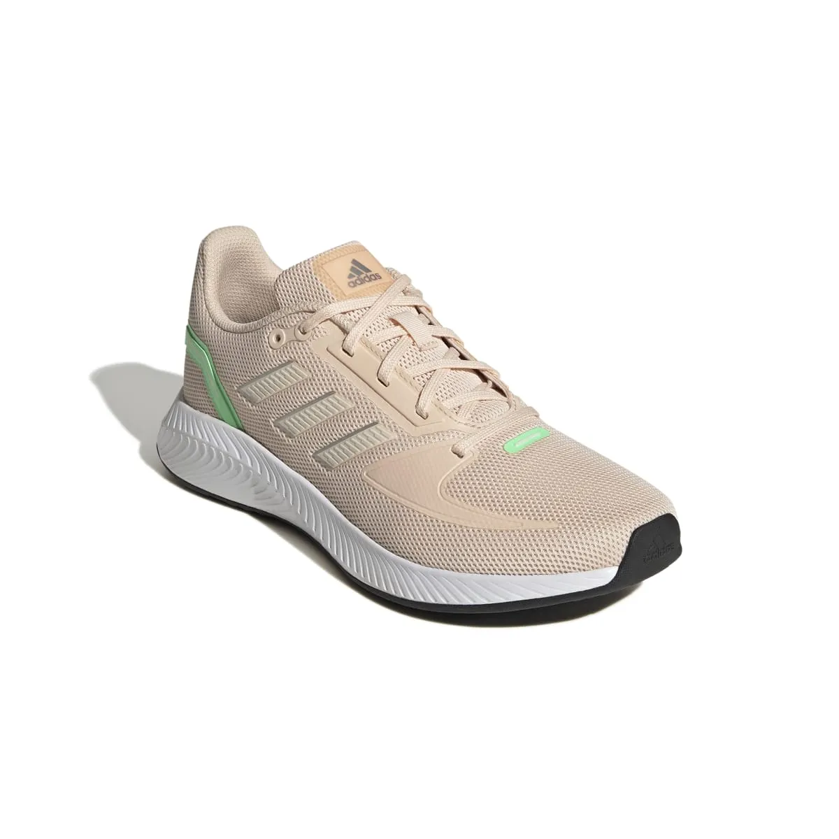 ADIDAS GV9573 RUNFALCON 2.0 WMN'S (Medium) Orange/Orange/Green Mesh Running Shoes Contoured Collar Design
