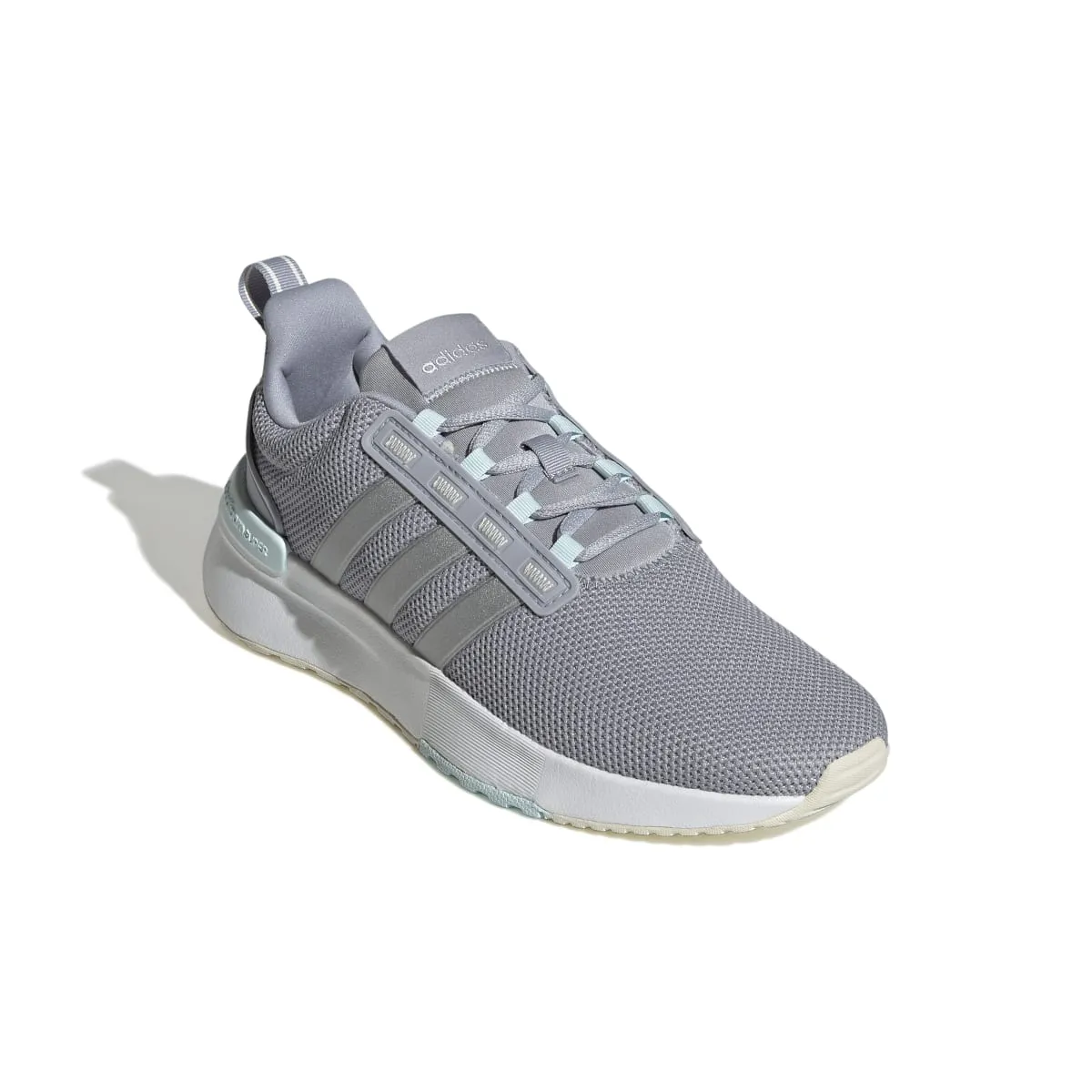 Recreational sports Water resistant coating ADIDAS GX4202 RACER TR21 WMN'S (Medium) Silver/Silver/Grey Leather & Textile Running Shoes