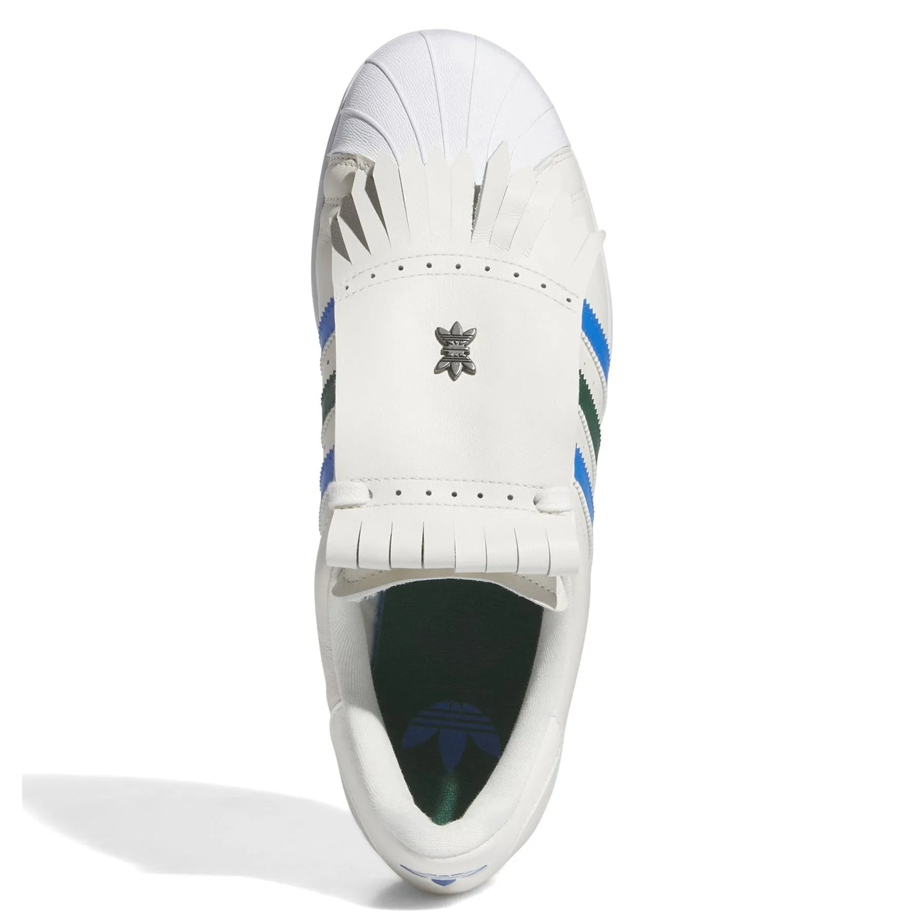 Speed Ready festival look adidas Rolling Links Superstar Golf Chalk White/Collegiate Green/Bluebird