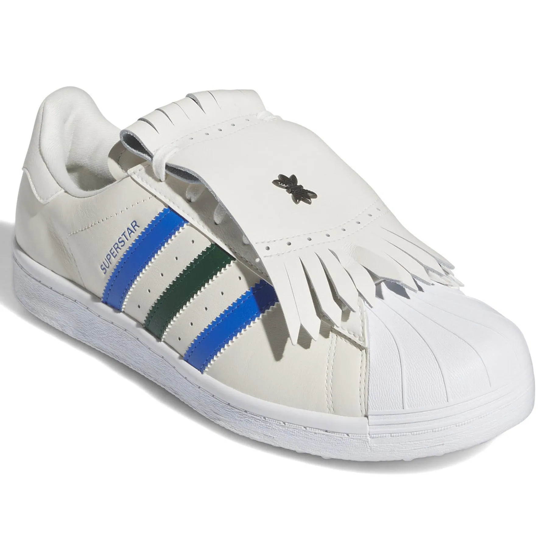 adidas Rolling Links Superstar Golf Chalk White/Collegiate Green/Bluebird Lace Up Free Ride Gear