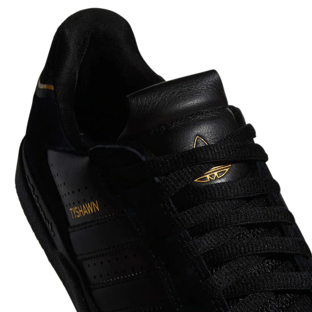 Adidas Tyshawn Low Core Black/Black/Gold Flat Ride