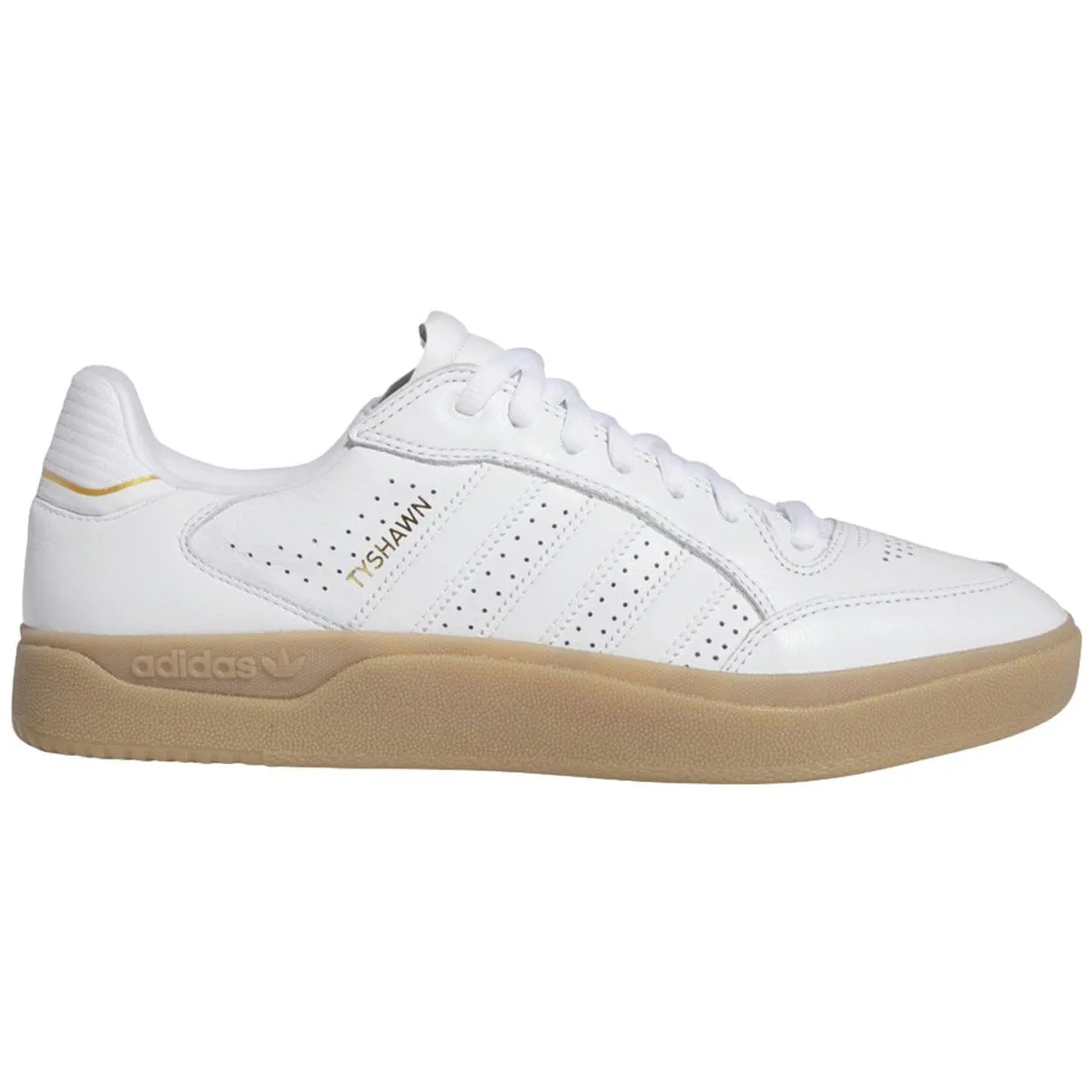 Adidas Tyshawn Low White/White/Gum Flex Movement Pro Skate Look