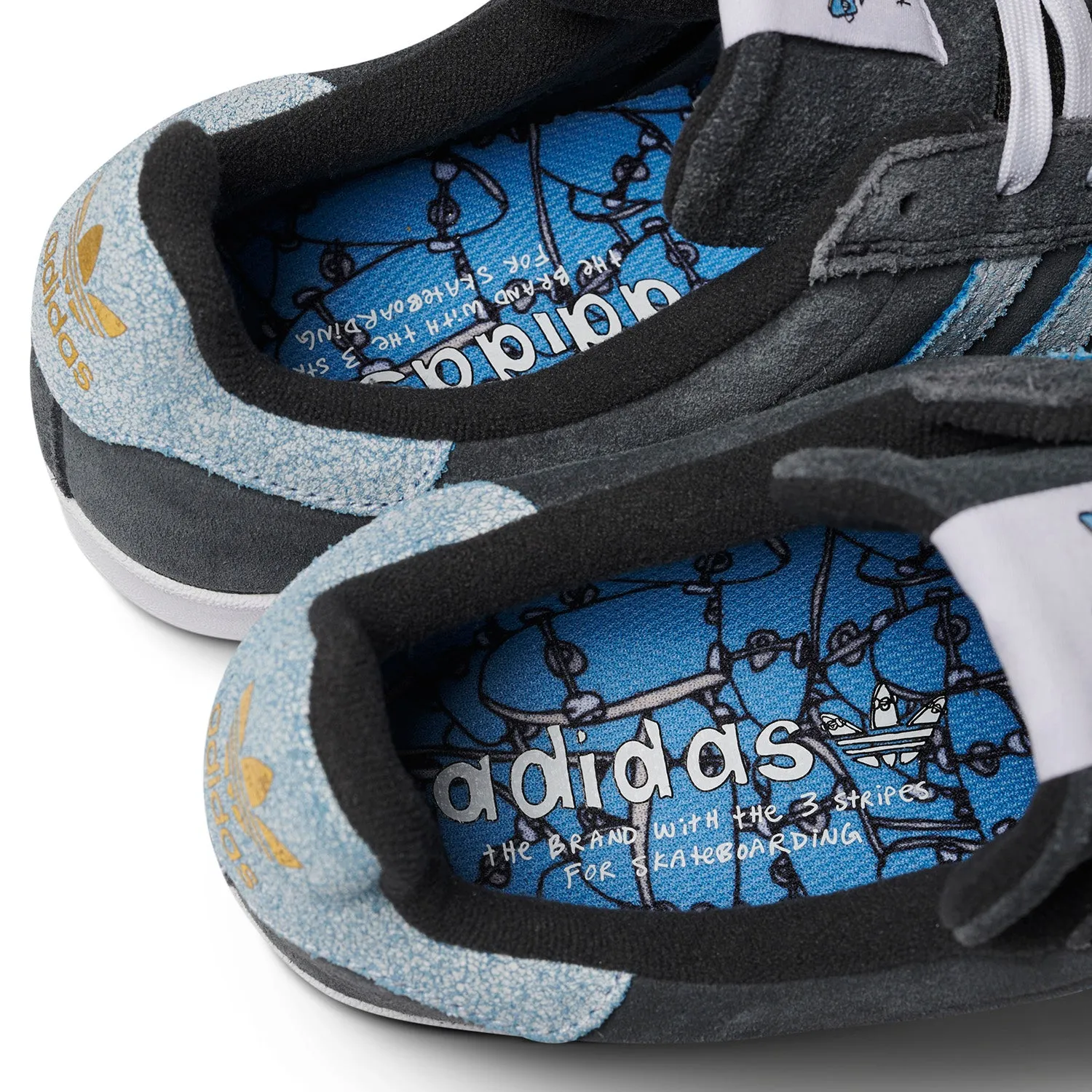 Adidas x Henry Jones Campus ADV Carbon/Cloud White/Light Blue Tough Form