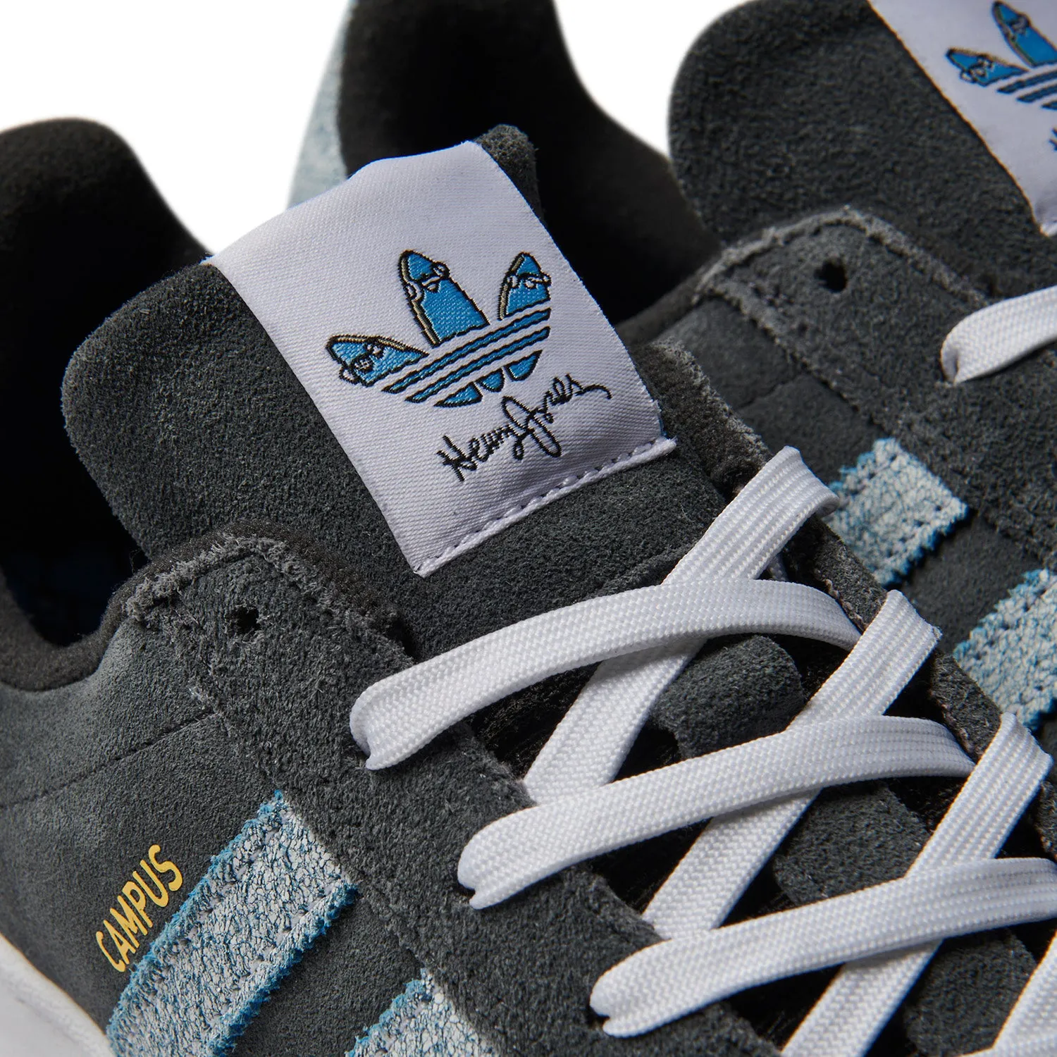 Adidas x Henry Jones Campus ADV Carbon/Cloud White/Light Blue Sleek Profile