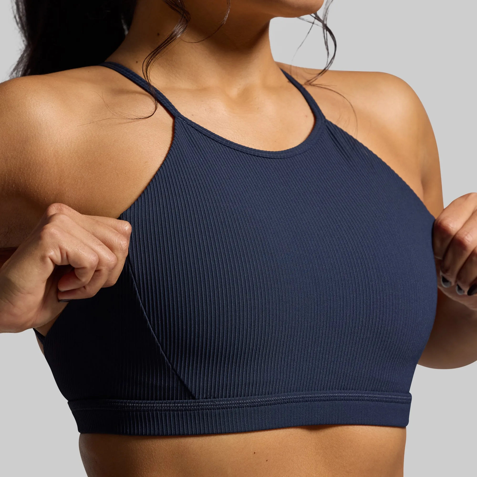 Break the Limits Sports Bra (BP Navy) Breathable mesh panel