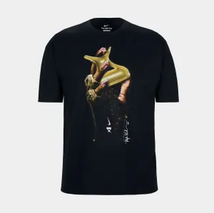 LowMaintenanceFabric A'Ja Wilson Rings So Win Womens Short Sleeve Shirt (Black)