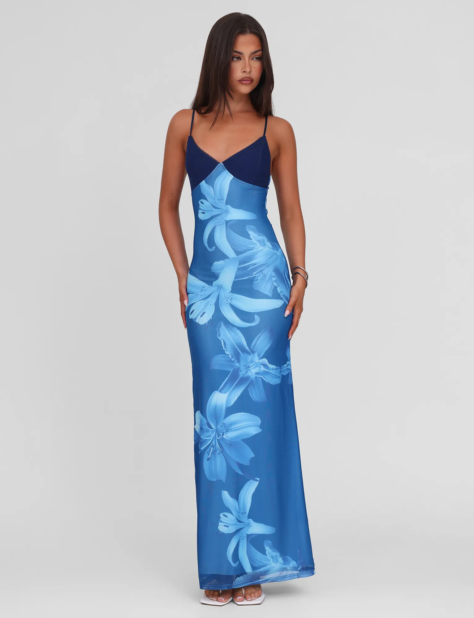 spring fashion ALAINA DRESS - BLUE ORCHID