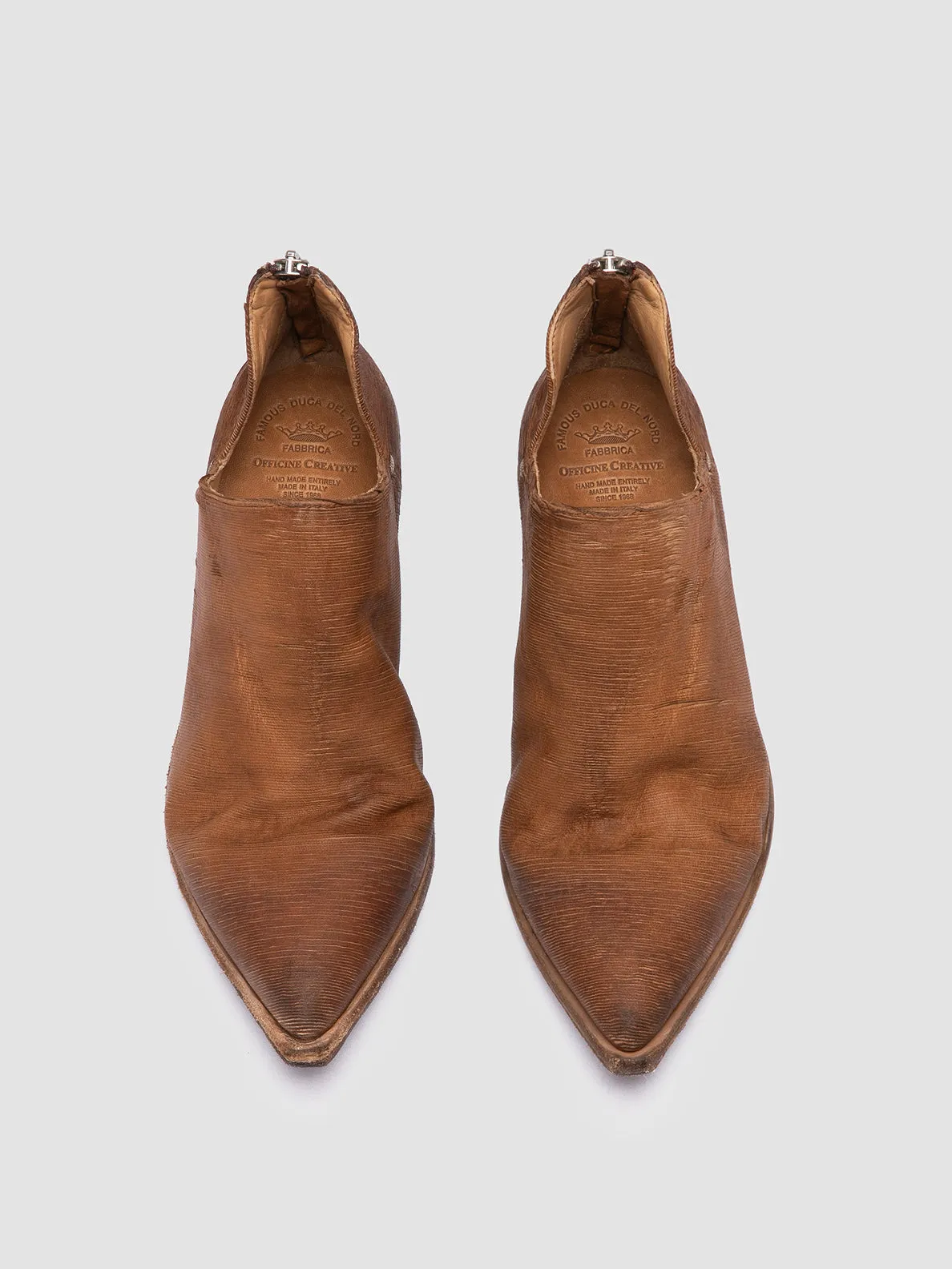 NOELIE DD 106 - Brown Suede Zipped Boots Smooth Soles Comfortable Movement