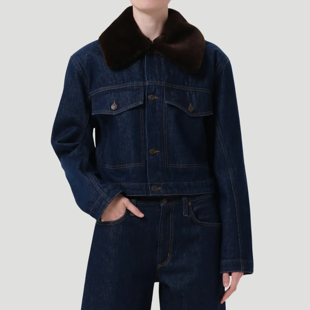 Sleek Layer Look Walker Jacket (Rinse)