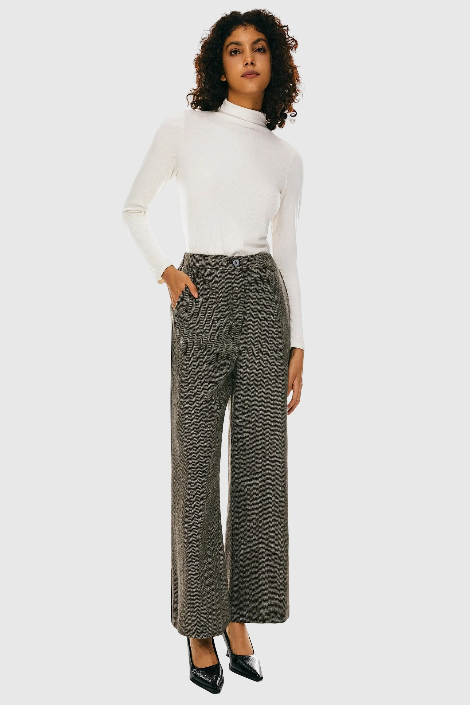Utility pocket Straight Leg Dress Pant