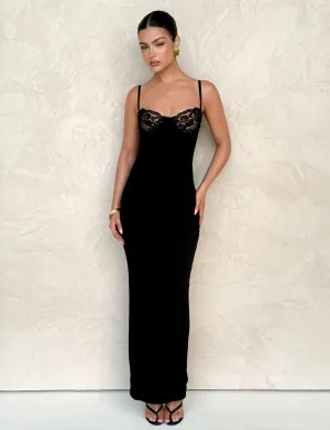 Simple Touch ALLURA MAXI DRESS - BLACK