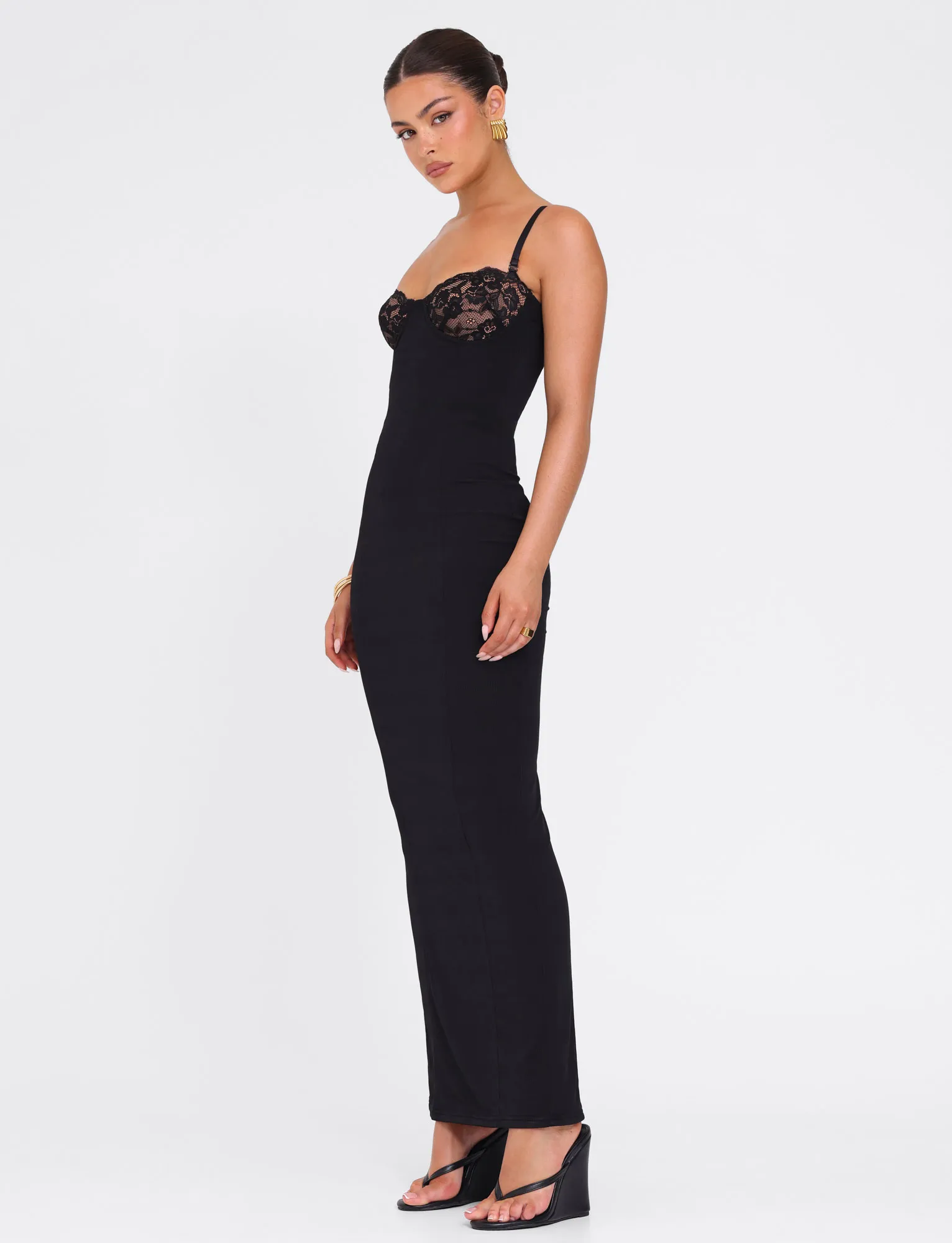 Villa Light ALLURA MAXI DRESS - BLACK