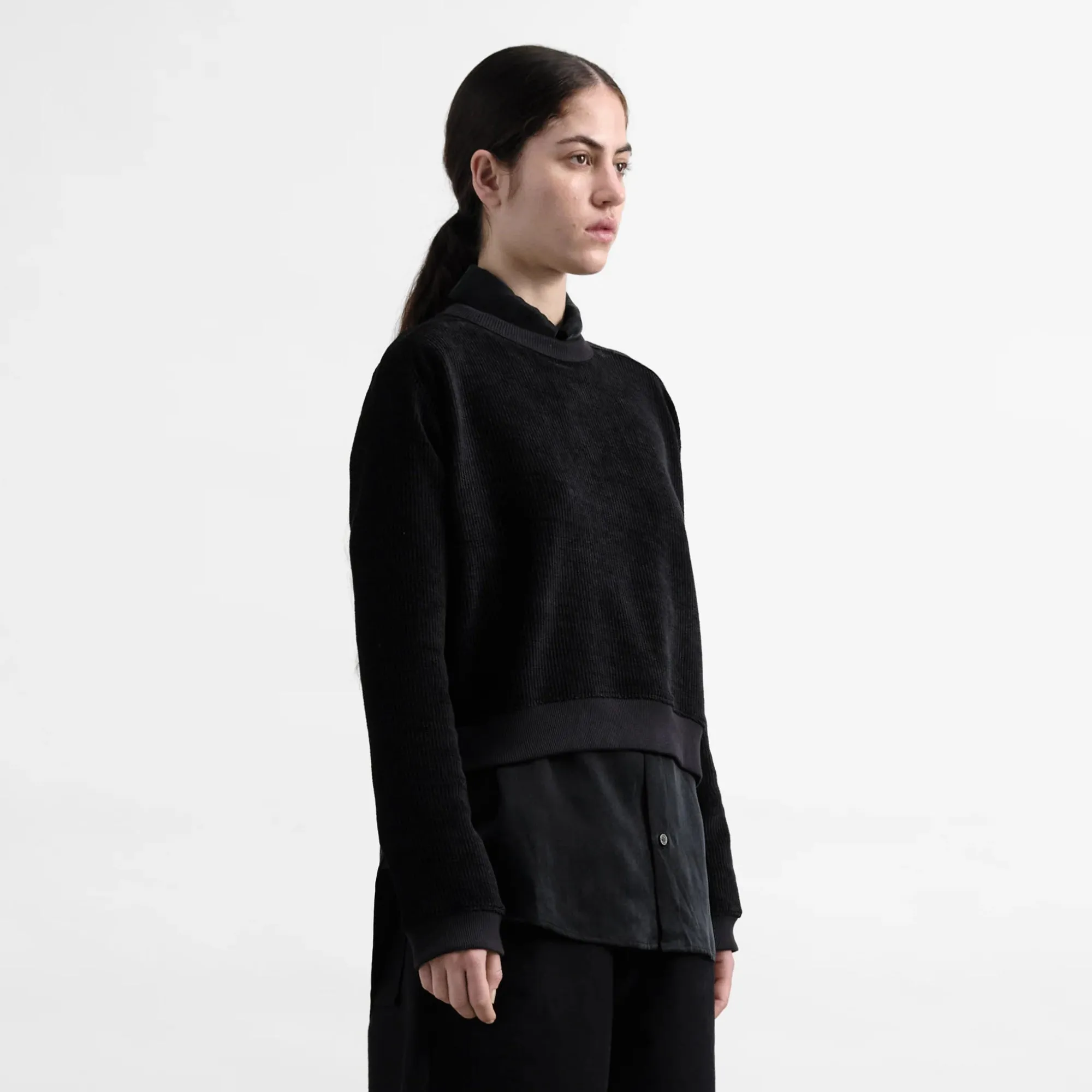 Daily Wear Ombre Almost Grown Sweatshirt (Black)