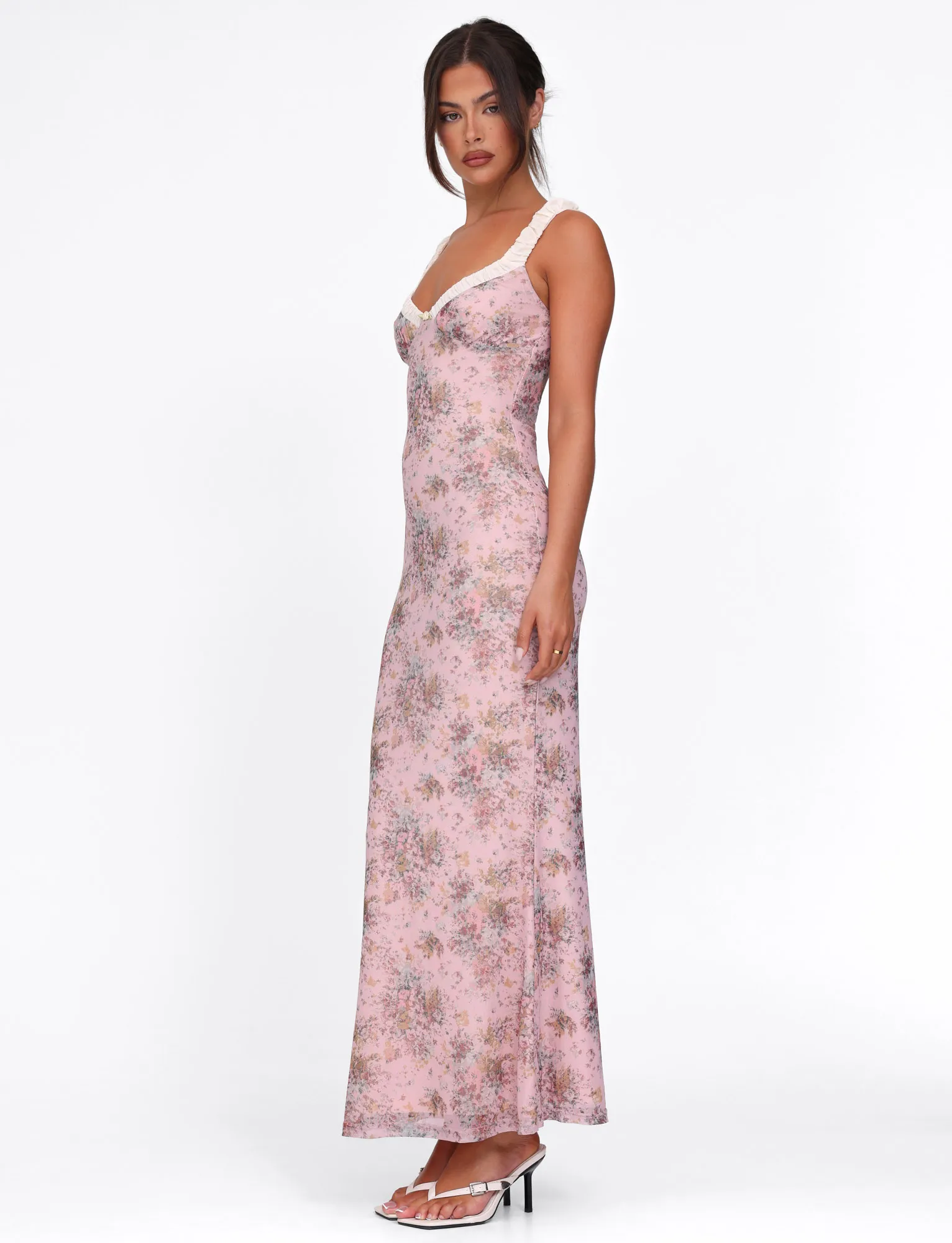 Edgy Twist Daytime Look AMARAN DRESS - PINK : CAMO FLORAL