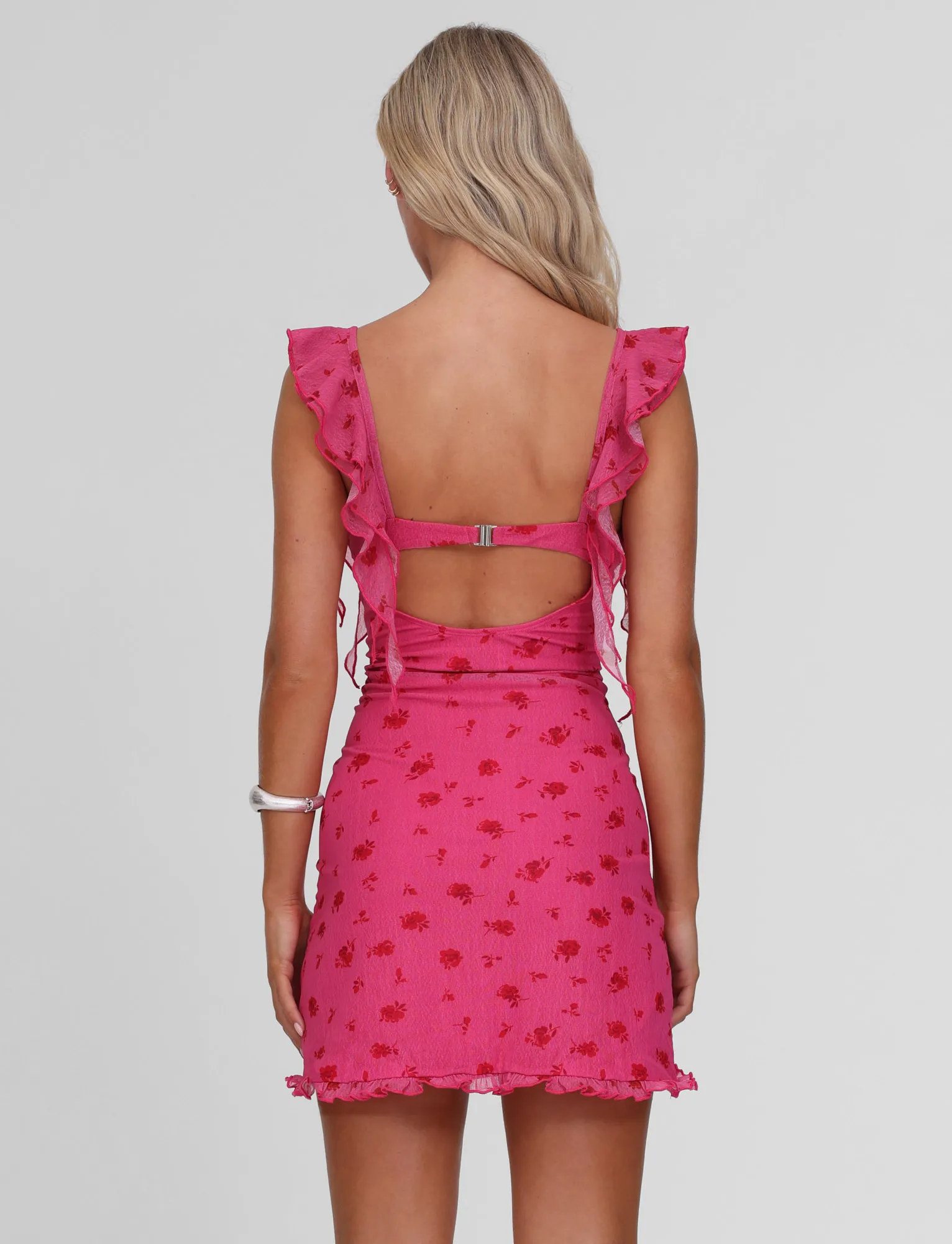 AMARIS MINI DRESS - DITSY FLORAL Quiet Glow