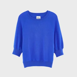 Cozy Mood Anglet Crewneck Sweater (Lazuli)