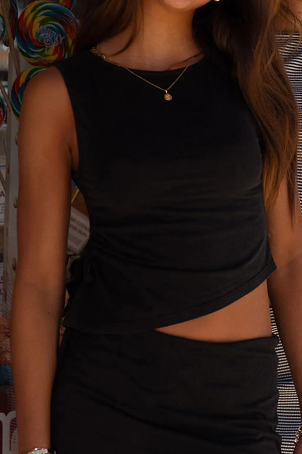 Nina Tank Top - Black Odor Blocking