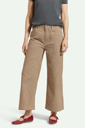 Versatile Comfort Wear Margo Cropped 5-Pocket Pant - Whitecap/Pine Houndstooth