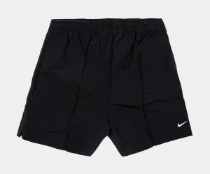 NSW Woven Mid Rise Womens Shorts (Black/White) Everyday Ease