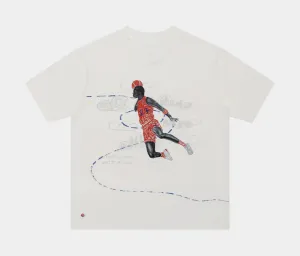 Artist Series by Parker Duncan Womens Short Sleeve Shirt (White) ElasticFree Cuffs Organic Cotton