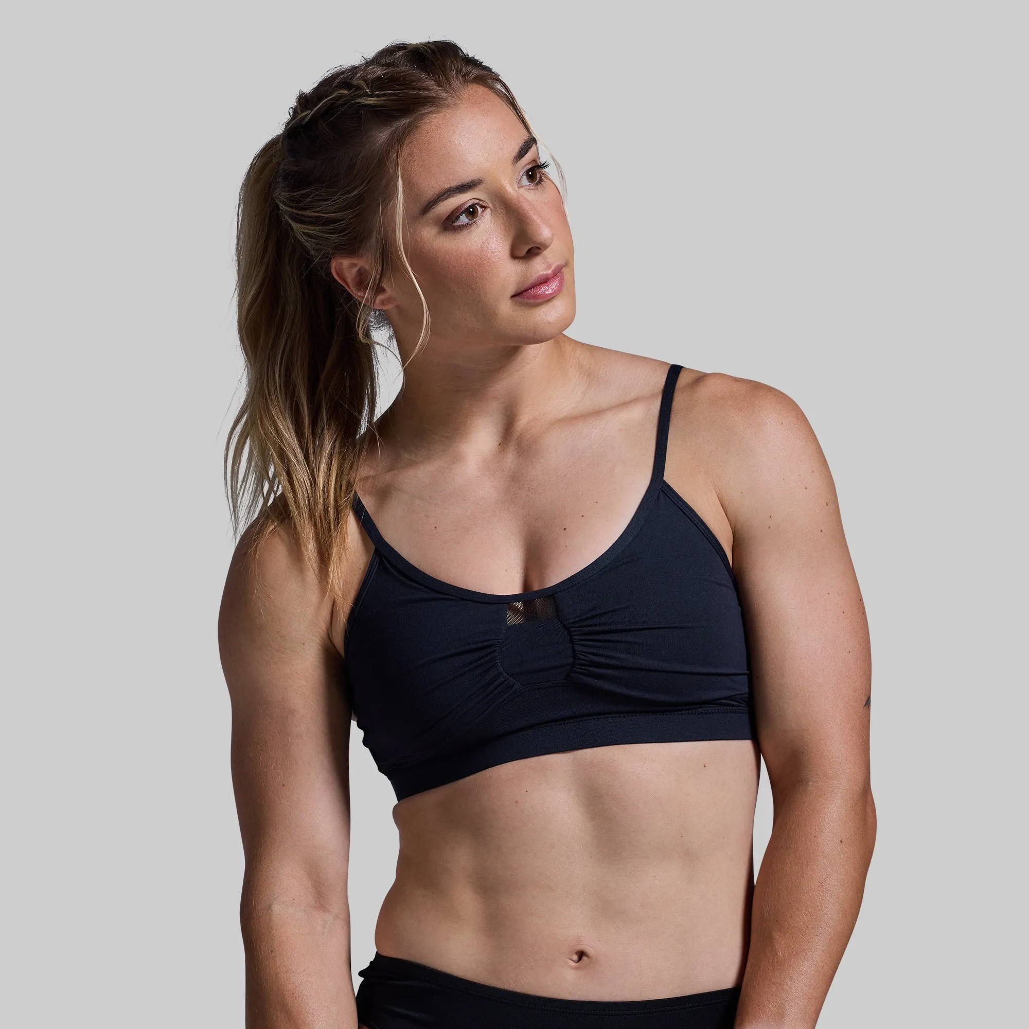 Athleisure Bra (Black) Recycled Blue athletic clothing