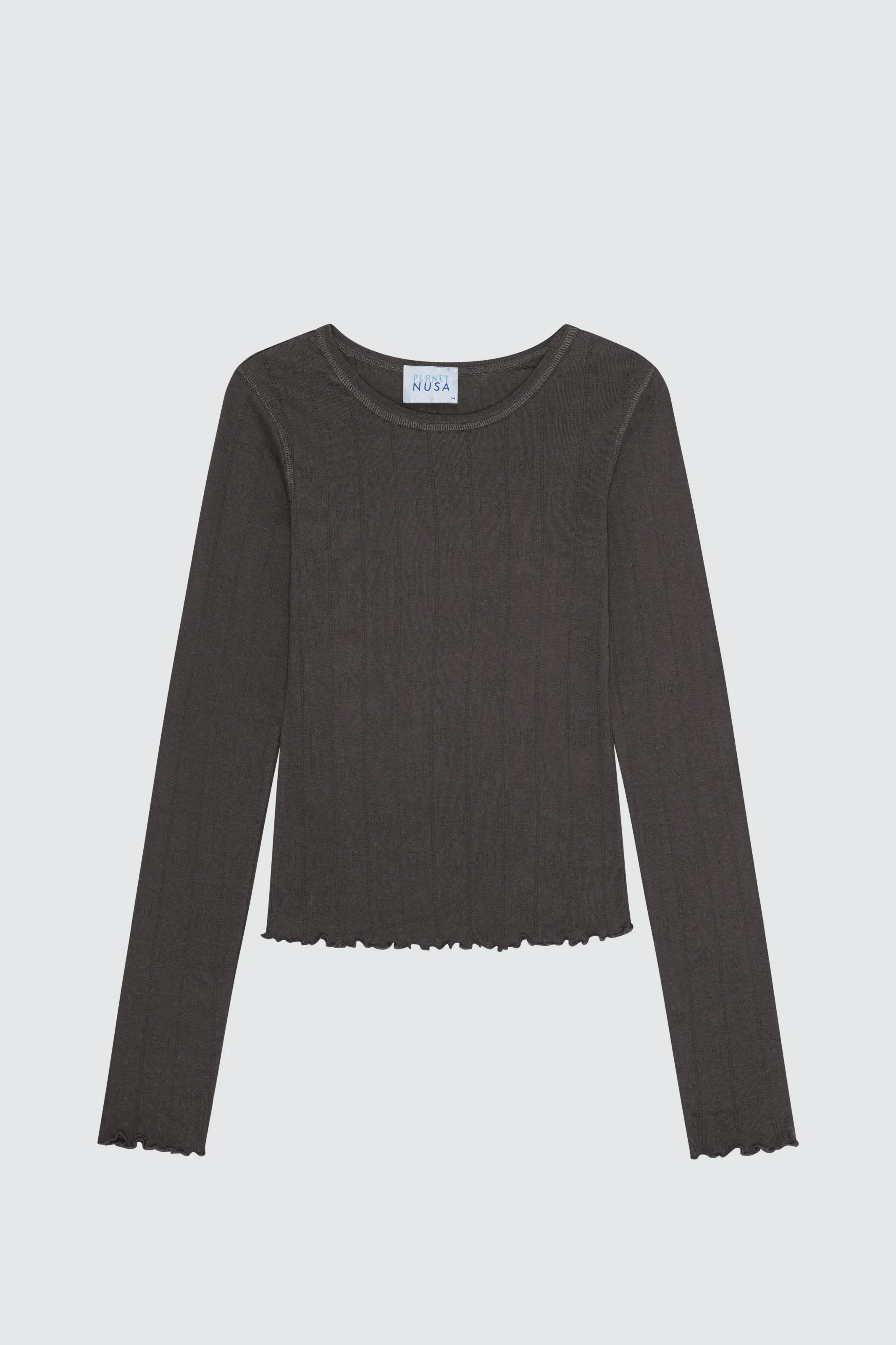 BABY1 CREWNECK LS POINTELLE Slim fit clothing