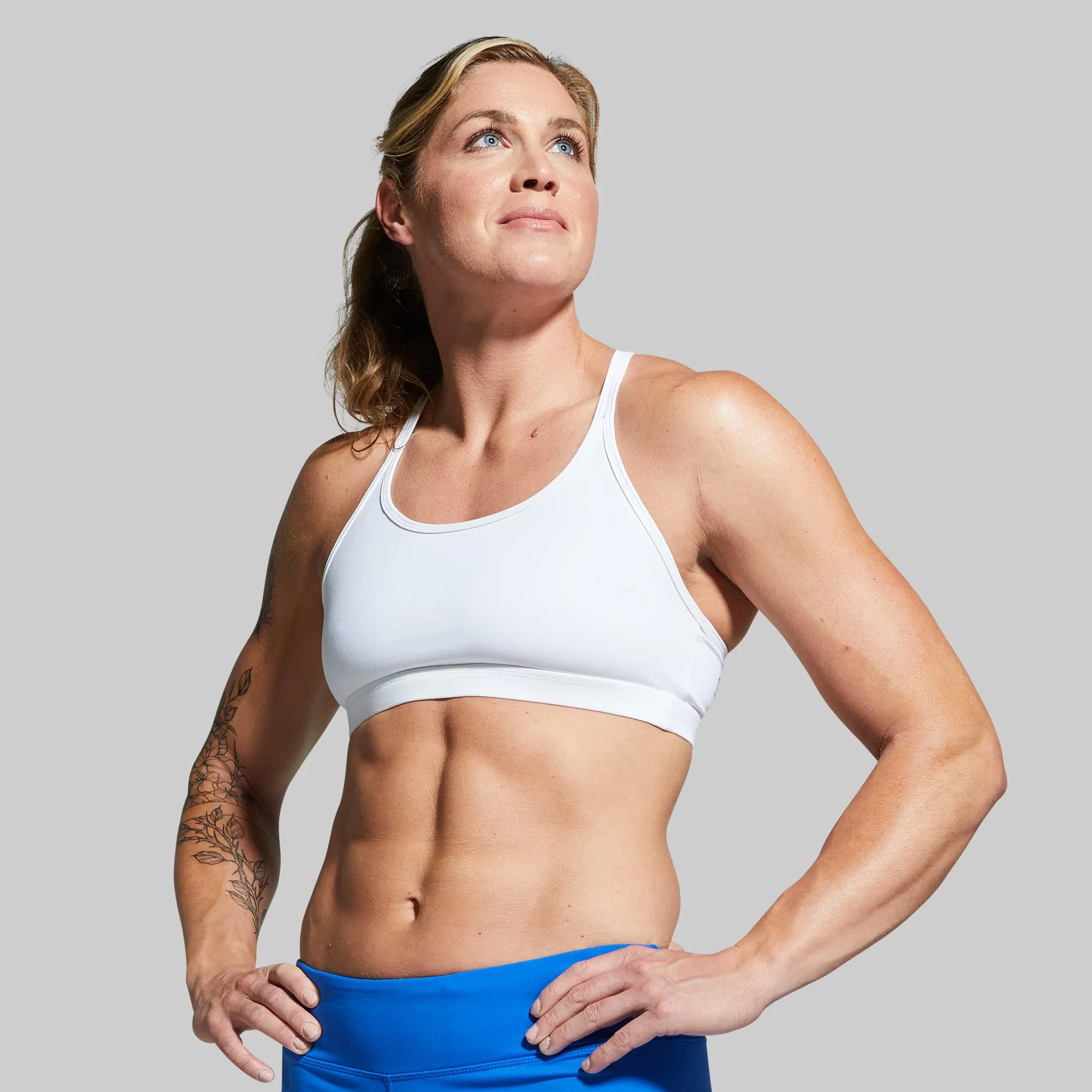 Durable structure Warrior Original Sports Bra (White)