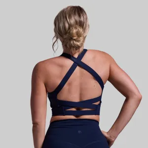 Seamless Shape Pink Balance Sports Bra (BP Navy)