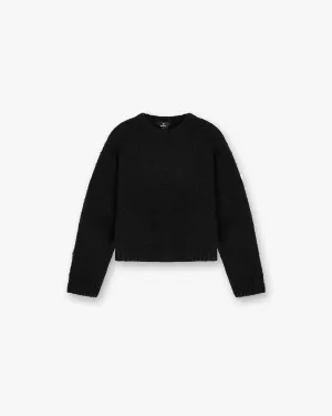 Spin Sweater - Jet Black Stretchable Material