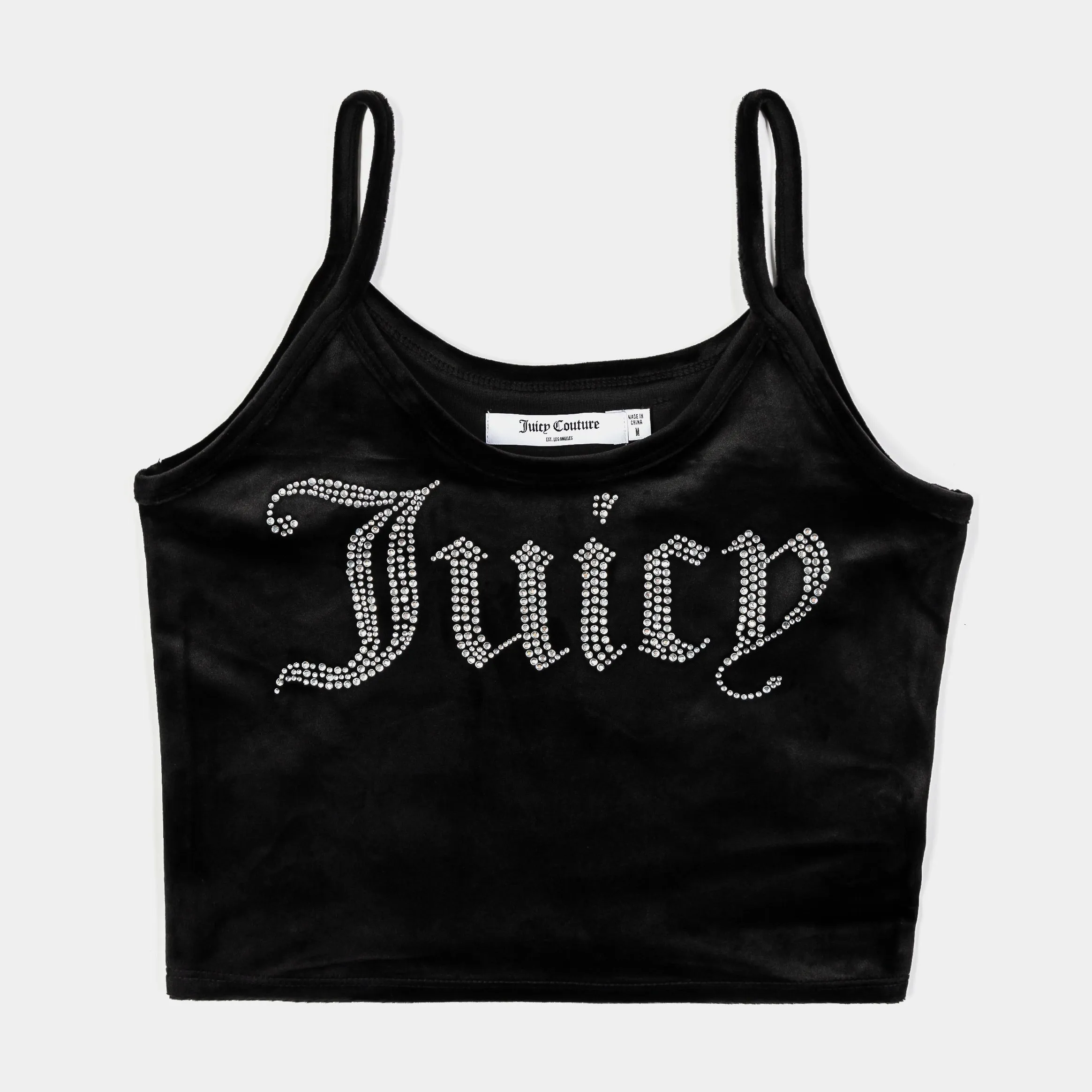 Big Bling Fitted Womens Tank Top (Black) Simple Layering