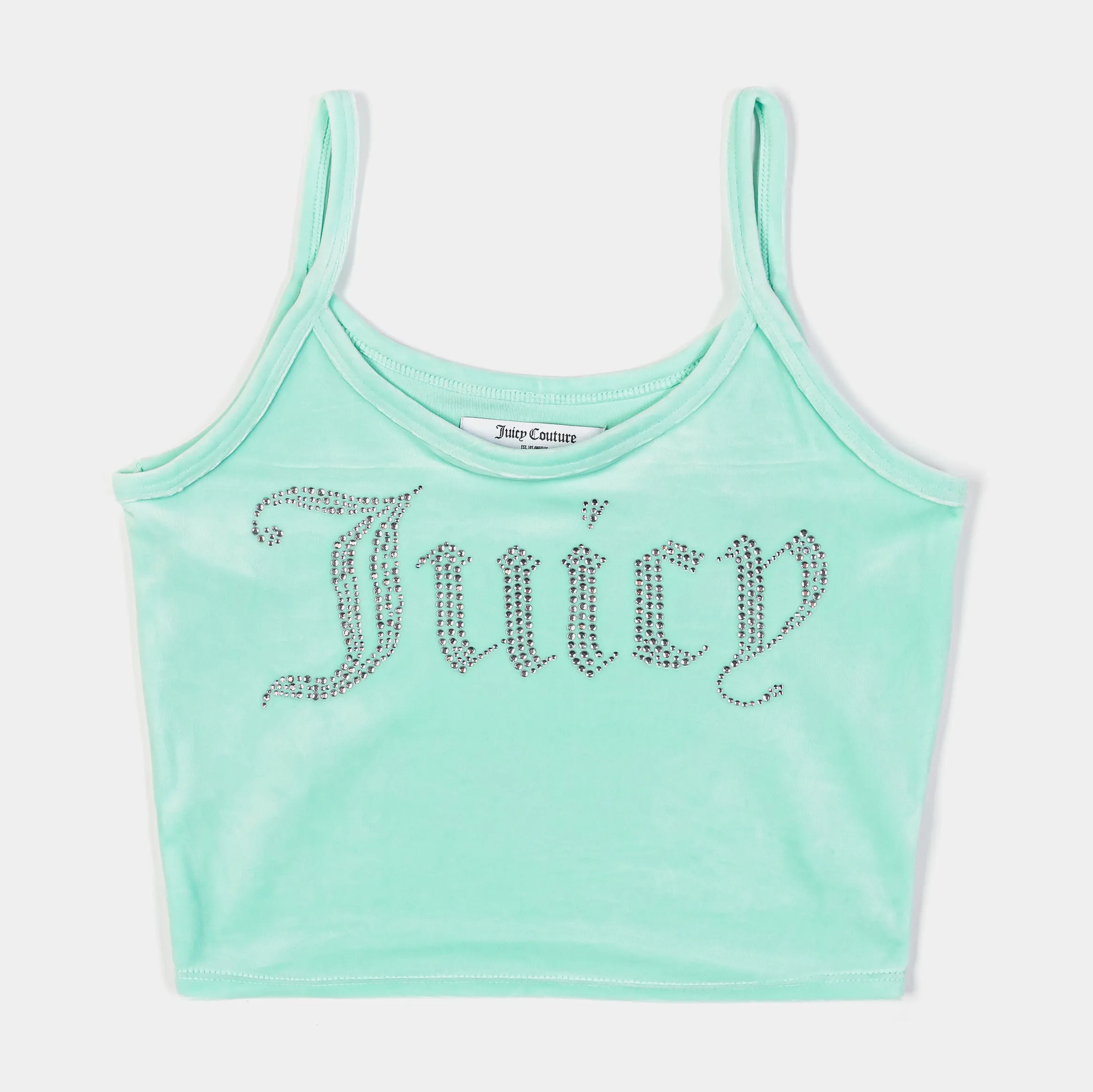 Adaptable Outfit Big Bling Fitted Womens Tank Top (Mint)