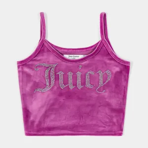 LayeredConstruction Easy Breath Big Bling Fitted Womens Tank Top (Purple)