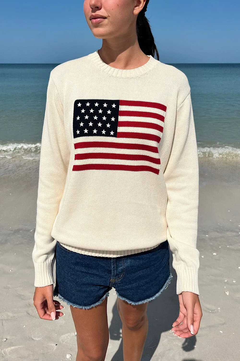 Nico American Flag Sweater OekoTex Certified FadeResistant Treatment