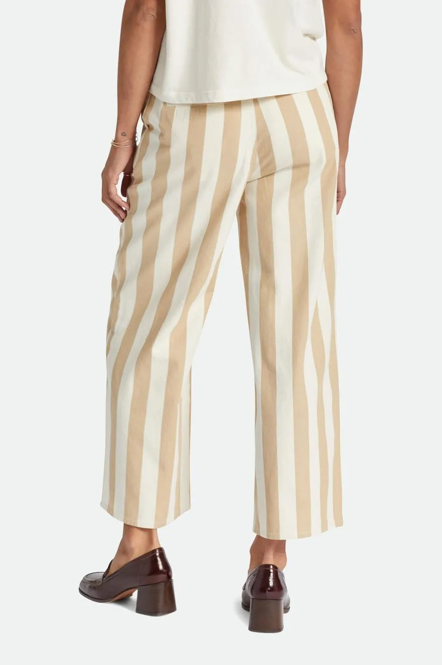 Sporty Touch Victory Wide Leg Pant - Sand