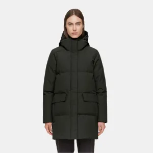 Chloe Down Jacket (Bottle Green) Double Breasted