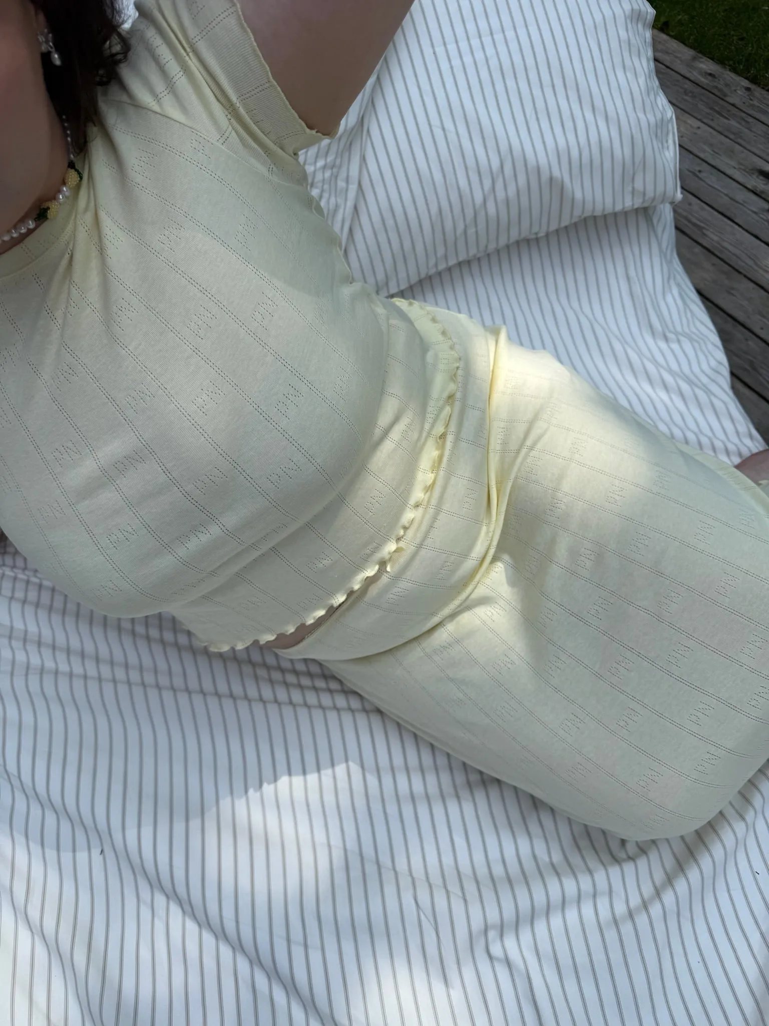 BABY1 CROPPED SS POINTELLE Relaxed Comfort Look Sport Flex