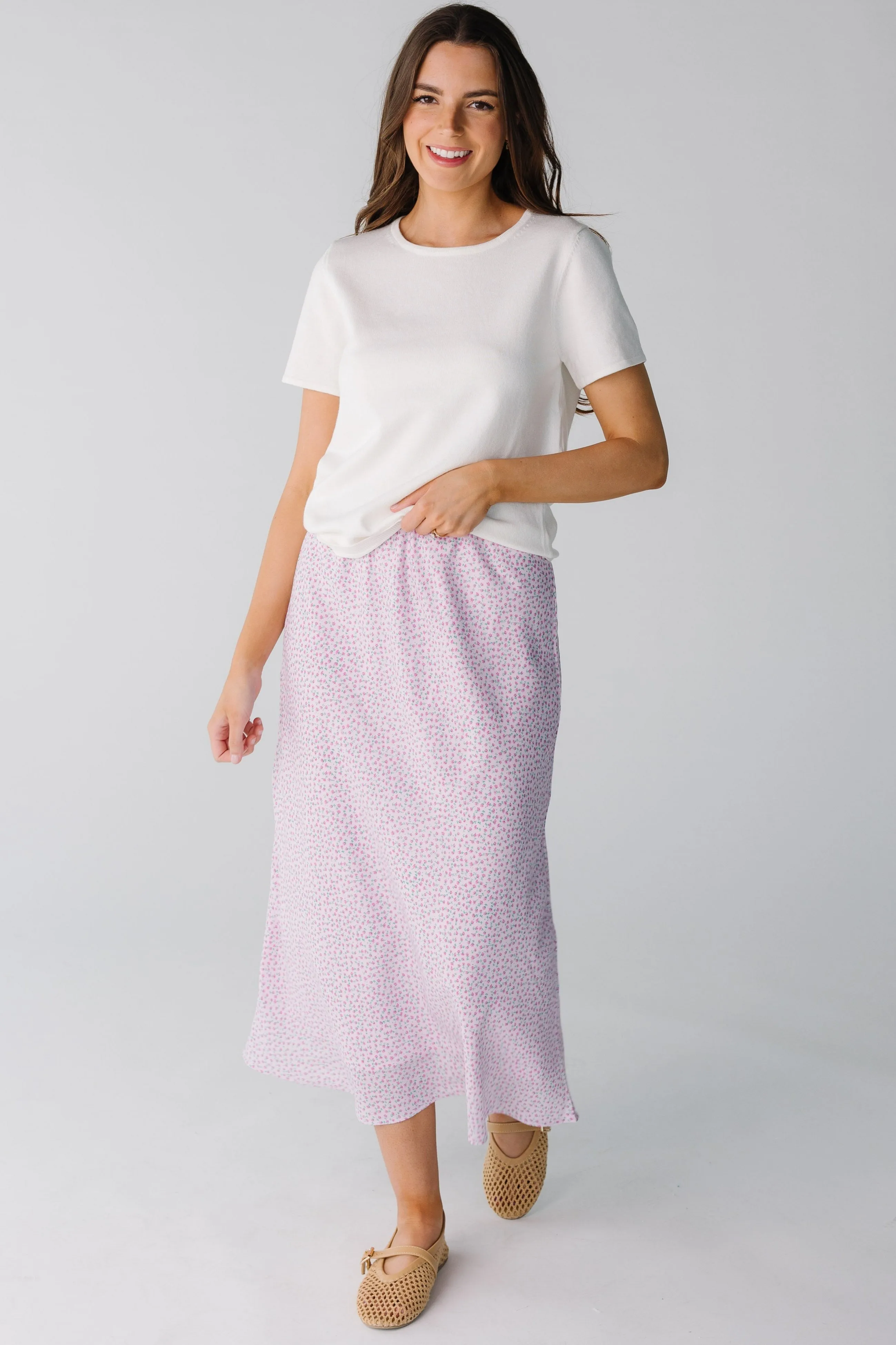 Everyday Look Brass & Roe Meadow Midi Skirt