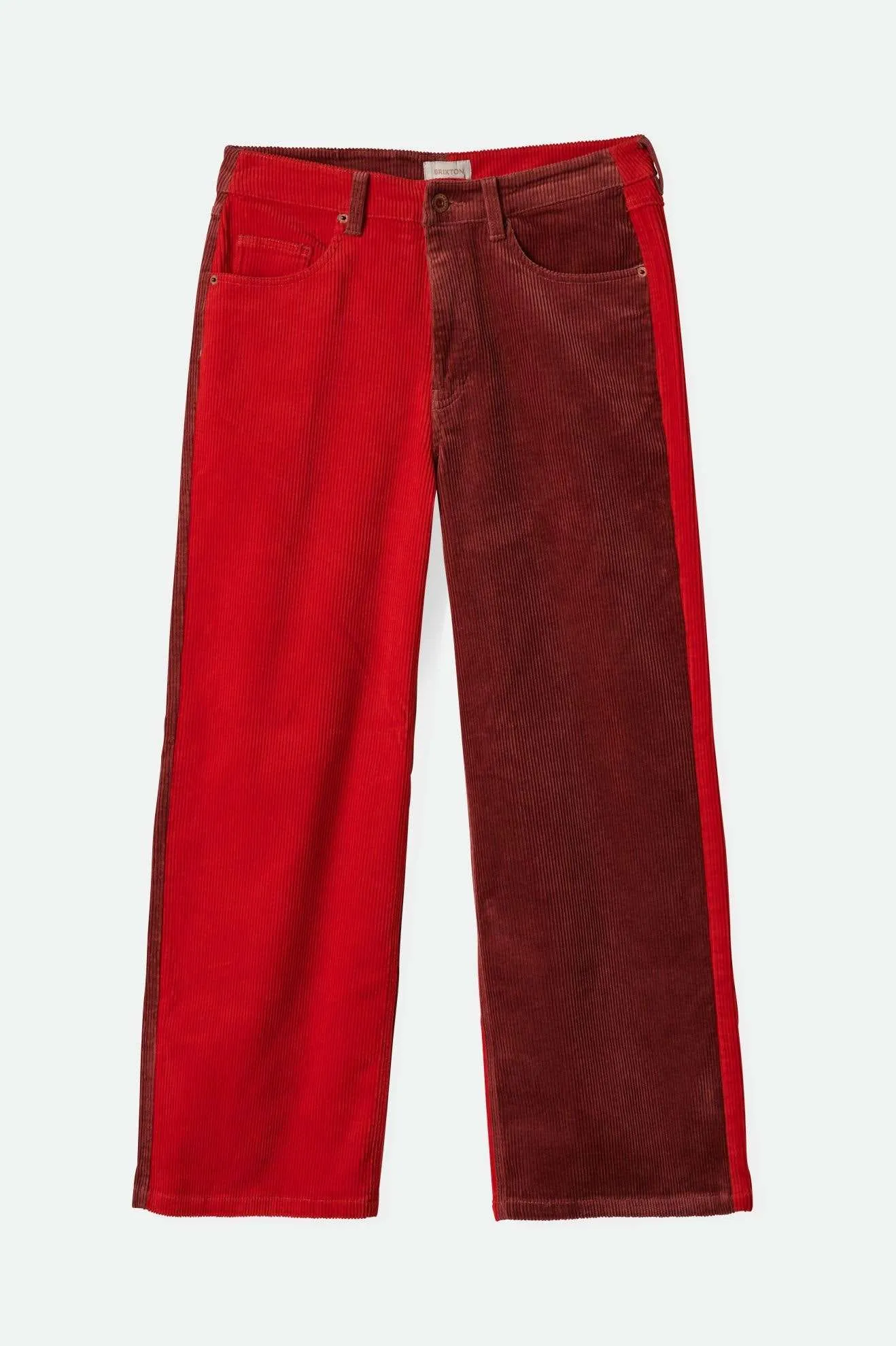 Odor Control Tech Practical Comfort Margo Cropped 5-Pocket Pant - Cowhide/Mars Red Cord